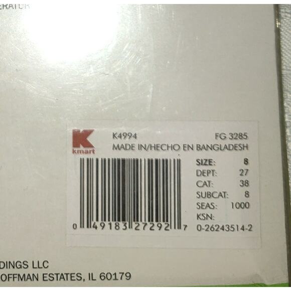 Joe Boxer Cotton Thong Panties SIZE 8 New In Package 6 Pair Kmart Fits 14-16 NIP - Picture 5 of 7